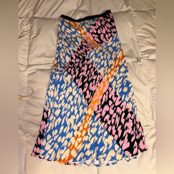 Anthropologie Corey Lynn Calter Bias Midi Skirt - abstract pattern - Picture 3 of 5